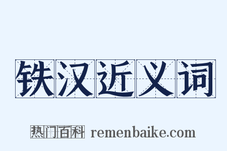 铁汉近义词是什么意思的图片